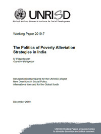 The Politics of Poverty Alleviation Strategies in India